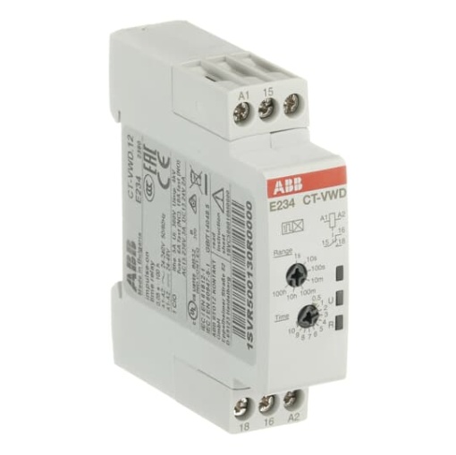 CT-VWD.12 Time relay, impulse-ON 1co, 24-240VAC 24-48VDC