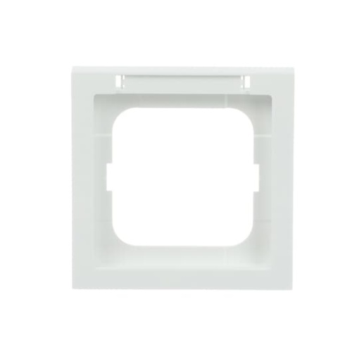 Cover frame with labelling field with label space 1-gang studio white - future linear