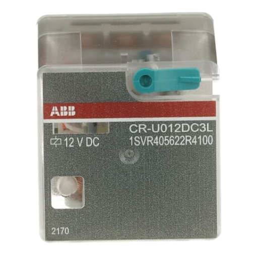 CR-U012DC3L Pluggable interface relay 3co, A1-A212VDC, 250V10A, LED