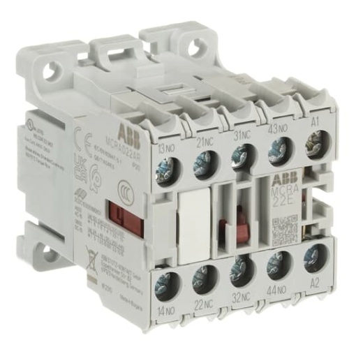 MCRA022ARJMini Contactor Relay50 Hz 110 ... 115 V AC2NO2NCRing-Tongue Terminals