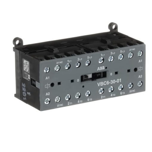 VBC6-30-01-01 Mini Reversing Contactor 24 V DC - 3 NO - 0 NC - Screw Terminals