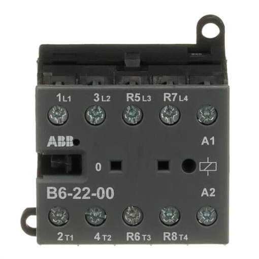 B6-22-00-01 Mini Contactor 24 V AC - 2 NO - 2 NC - Screw Terminals