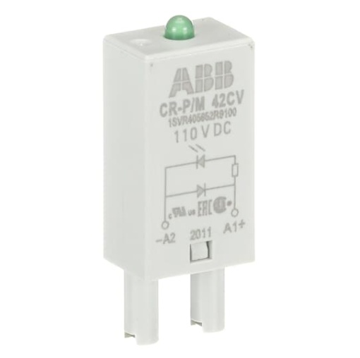 CR-PM 42CV Pluggable module diode and LED green, 110VDC,A1, A2-