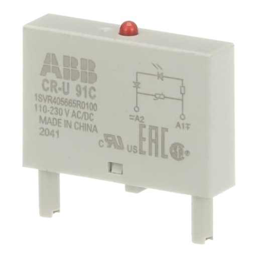 CR-U 91C Pluggable module varistor and LED red, 110-230VAC110VDC