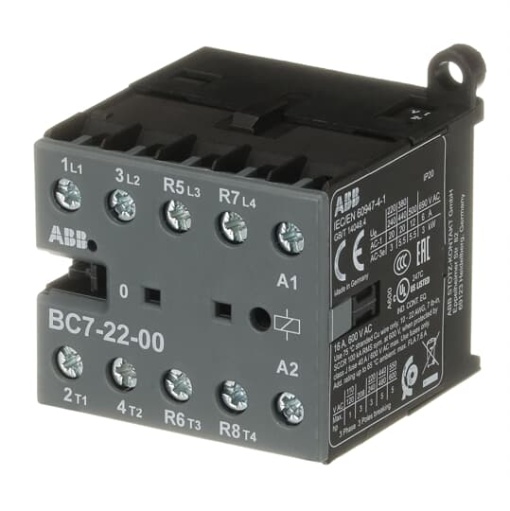 BC7-22-00-01 Mini Contactor 24 V DC - 2 NO - 2 NC - Screw Terminals
