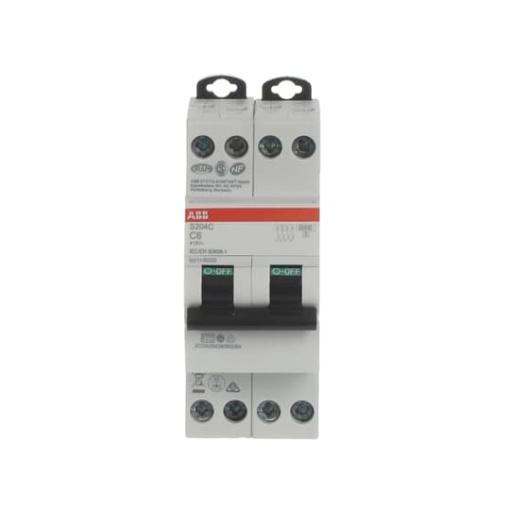 Miniature circuit breaker - 4P - C - 6 A