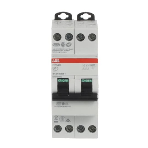 Miniature circuit breaker - 4P - B - 16 A