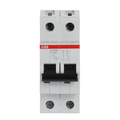 Miniature Circuit Breaker - S200M - 2P - 40 A - C - AC 10 kA