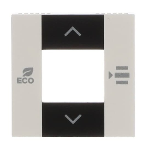 Cover plate Various symbols for Thermostat Central cover plate White - Zenit