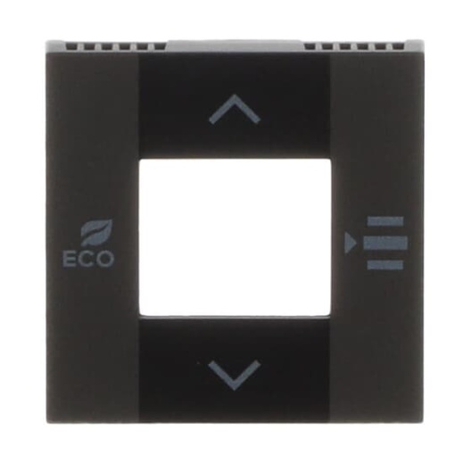 Cover plate Various symbols for Thermostat Central cover plate Anthracite - Zenit