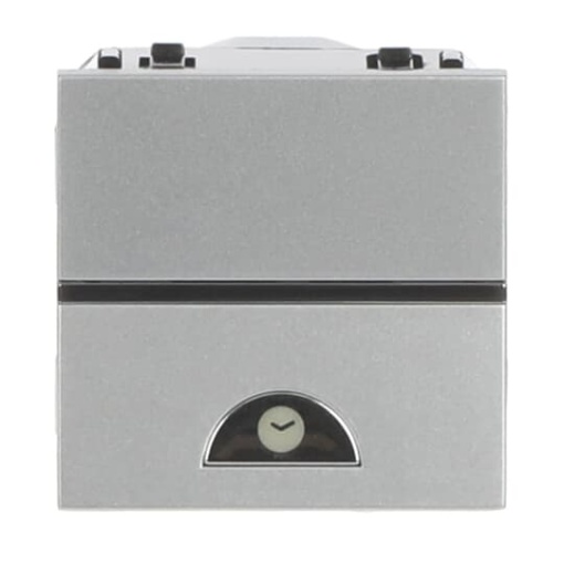 Time switch insertcover Electronic Silver - Zenit