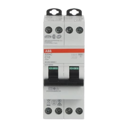 Miniature circuit breaker - 4P - C - 10 A