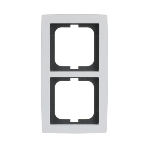 Cover frame 2-gang studio white - solo