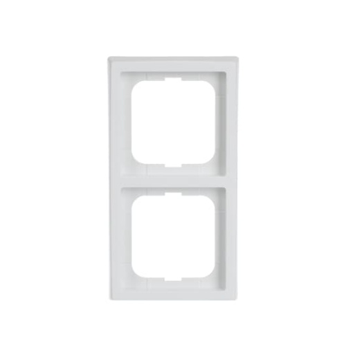 Cover frame 2-gang studio white - future