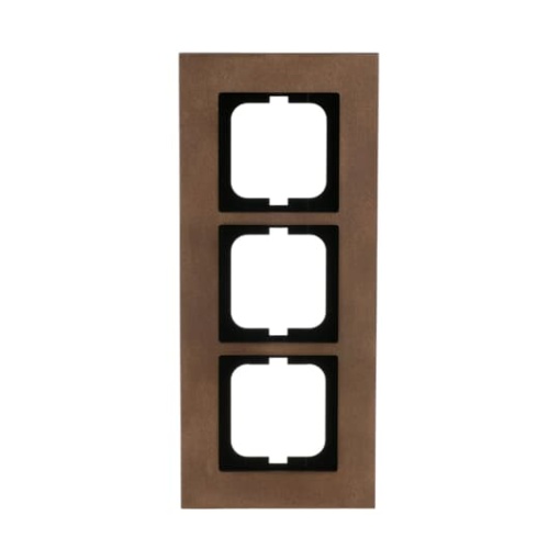 Cover frame 3-gang bronze - carat
