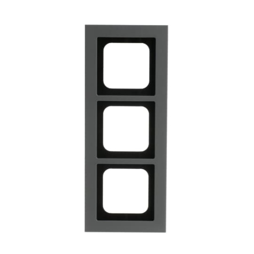 Cover frame 3-gang platinum - Busch-axcent pur