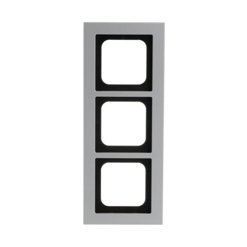 Cover frame 3-gang titanium - Busch-axcent pur