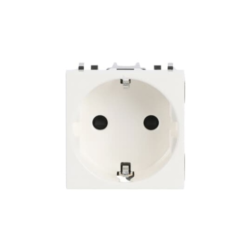 Socket outlet insertcover Protective contact SCHUKO Without imprint White - Zenit