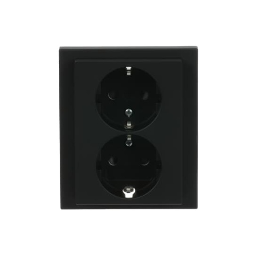Socket Outlets Safety Shutter without claw black matt - Platform 63