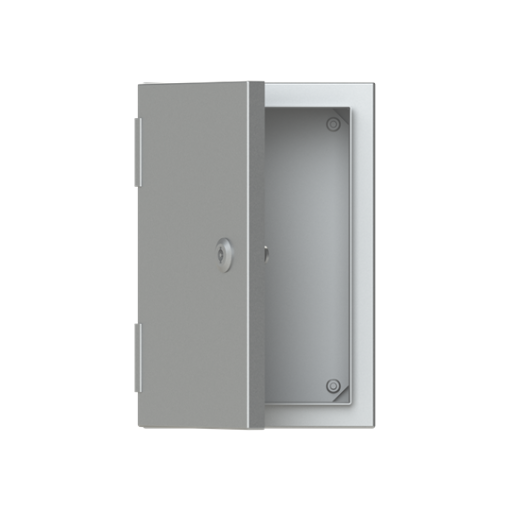 ENCLOS.BL.DOOR.PLATE S.STEEL 300X200X150