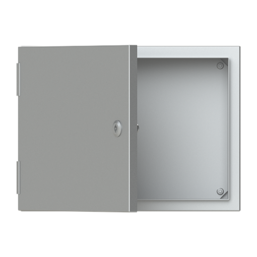 ENCLOS.BL.DOOR.PLATE S.STEEL 300X400X150