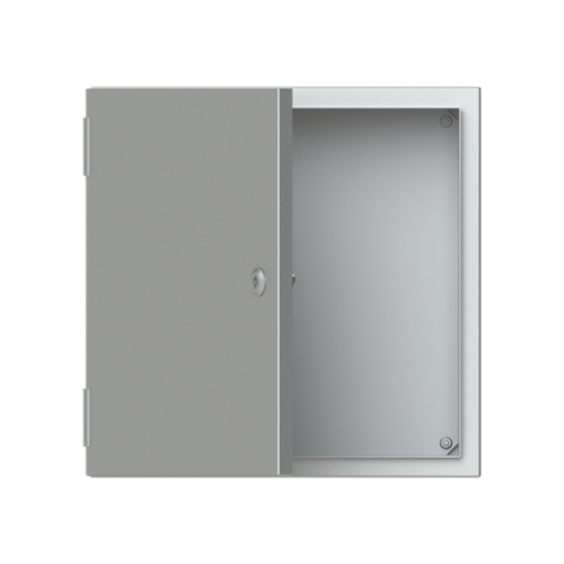 ENCLOS.BL.DOOR.PLATE S.STEEL 400X400X200