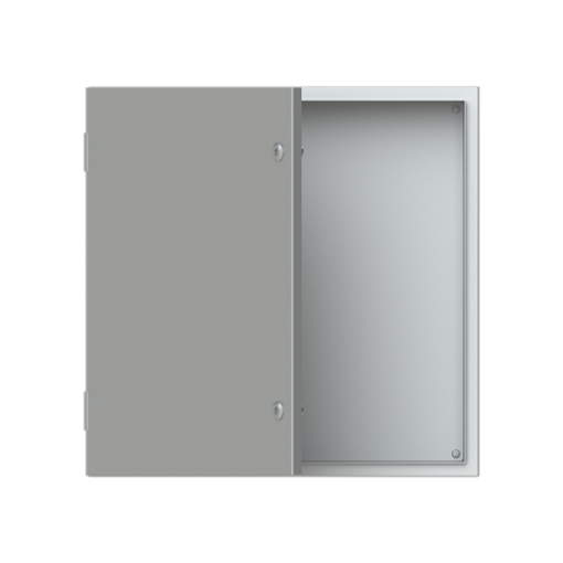 ENCLOS.BL.DOOR.PLATE S.STEEL 600x600x200