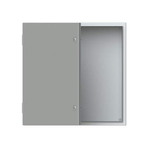 ENCLOS.BL.DOOR.PLATE S.STEEL 600x600x300