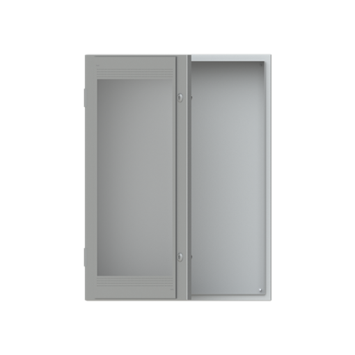 ENCLOS. GLASS DOOR ST.STEEL 800X600X250