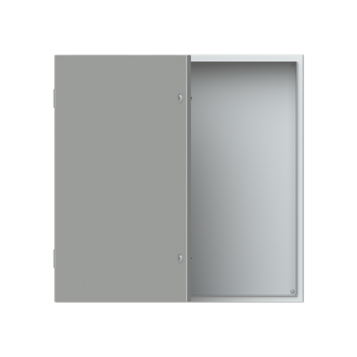 ENCLOS.BL.DOOR.PLATE S.STEEL 800X800X300