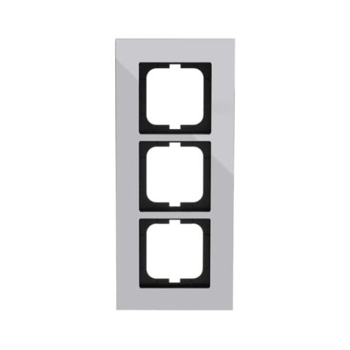 Cover frame 3-gang chrome - carat