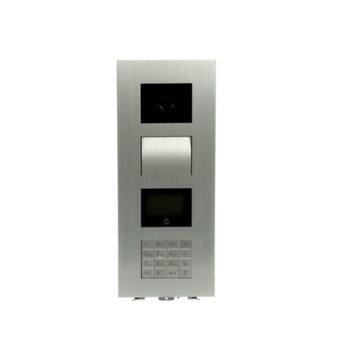 Video outdoor station, with keypad, with ICDESfire cardPincode, aluminium