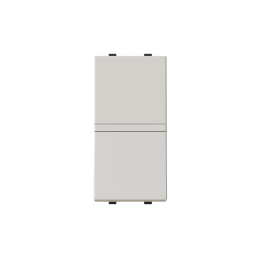 Insertcover Rockerbutton, Two-way switch with LED exchangeable Dune - Zenit