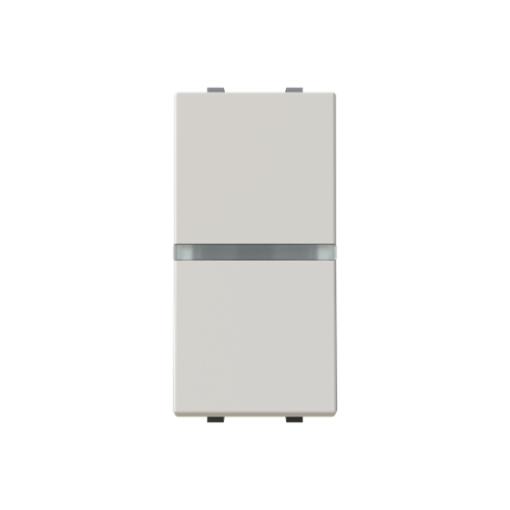 Insertcover Rockerbutton, Two-way switch with LED exchangeable Dune - Zenit