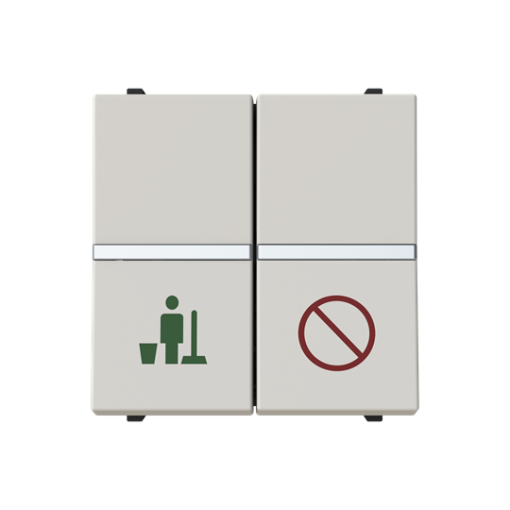 DNDMUR room Rockerbutton, Series switch with LED exchangeable Dune - Zenit