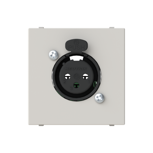 Insertcover XLR 1 gang Dune - Zenit