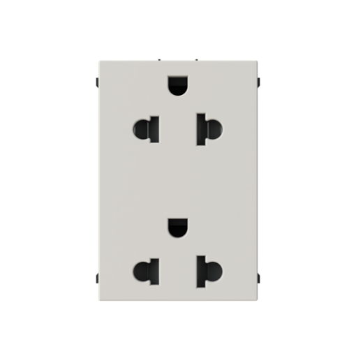 Socket outlet EUUS 2PE Without imprint Dune - Zenit