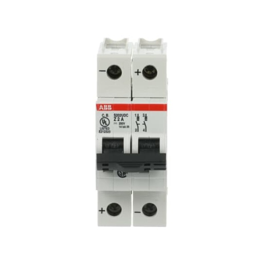Miniature Circuit Breaker - S200UDC - 2P - 2 A - Z - 230 V AC 14 kA