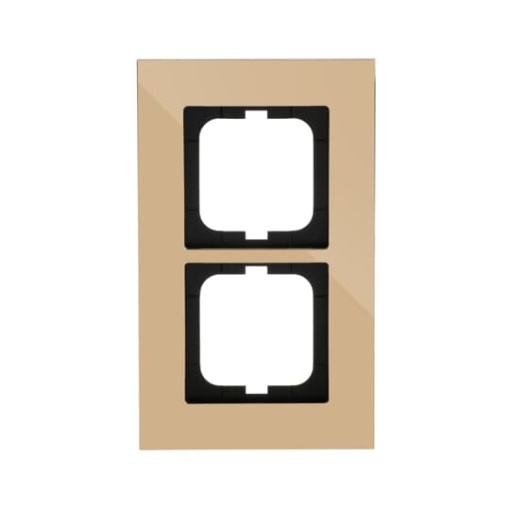 Cover frame 2-gang gold - carat