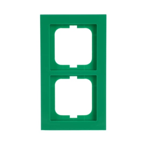 Cover frame 2-gang green - Busch-axcent