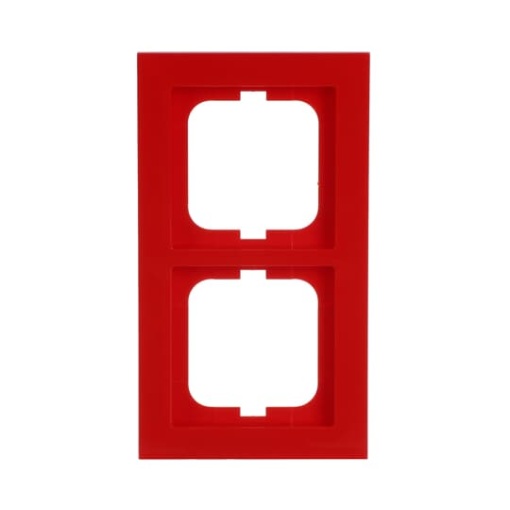 Cover frame 2-gang red - Busch-axcent