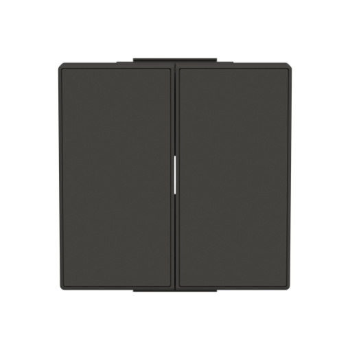 Rocker None for Switchpush button Two-part rocker Black - Sky Niessen