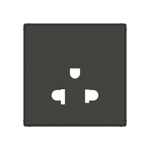 Cover socket outlet None Black - Sky Niessen