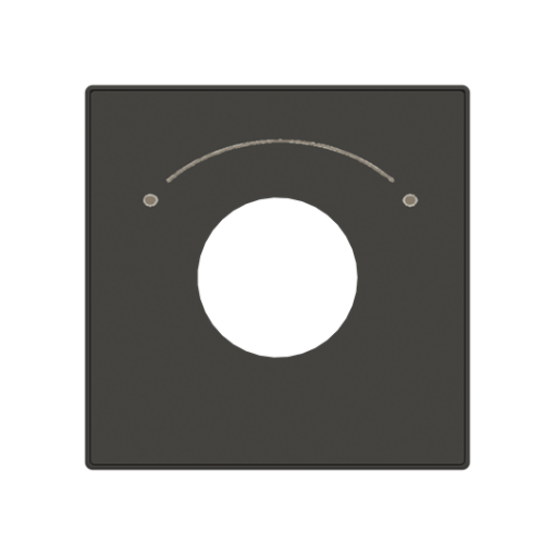 Cover plate for Level switch, Key Black - Sky Niessen