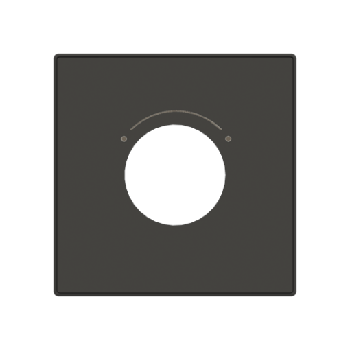 Cover plate Symbol "3-level switch" for Level switch, Key Black - Sky Niessen