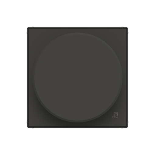 Cover plate for Loudness control Turn button Black - Sky Niessen