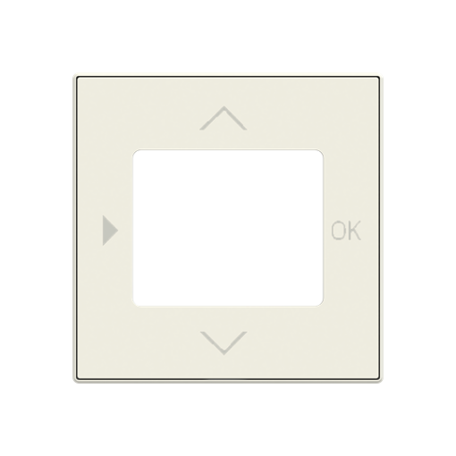 Cover plate Symbol "arrows" for Timer Central cover plate White - Sky Niessen