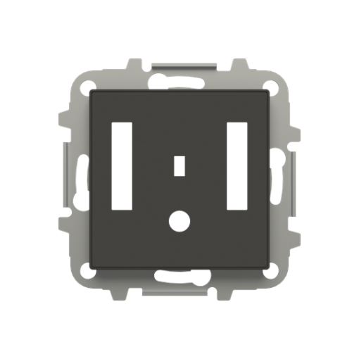 Cover plate Loudness control Central cover plate Black - Sky Niessen