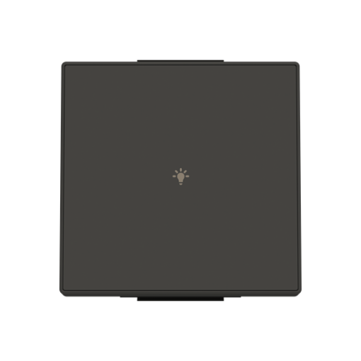 Rocker Symbol "light" for Switchpush button One-part button Black - Sky Niessen