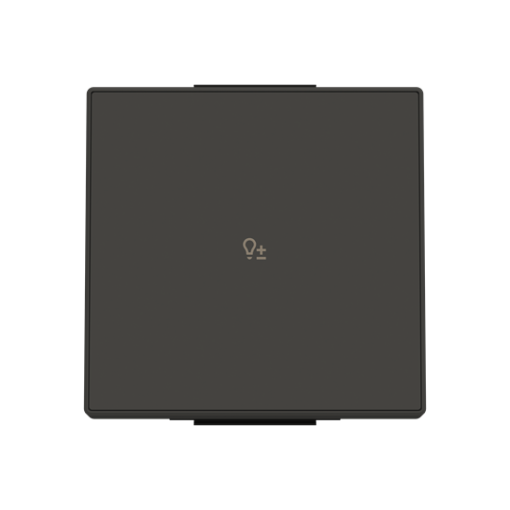 Rocker Symbol "light" for Dimmer One-part button Black - Sky Niessen